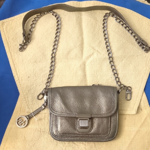 Audrey Brooke Handbags - Audrey Brooke Metallic Leather Crossbody Bag NOW ONLY $25